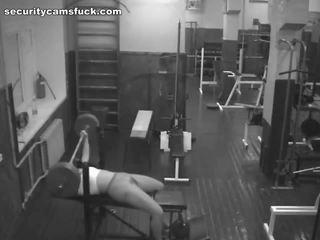 Security Webcam In The Weight Room Tapes The Astounding diva
