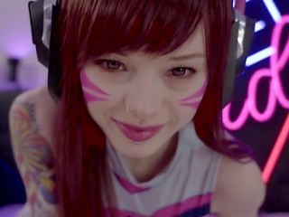 D va overwatch menikmati sebuah besar cotok di itu bokong