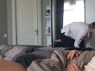 Stepsister Caught Jerking off and Sat on a Dick: HD sex clip 1e