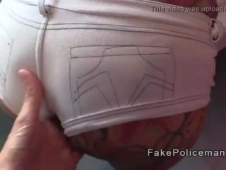 Faux flic anal baise gros seins blond pov