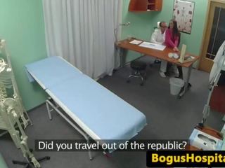 Amateur hospital honey cockriding her master