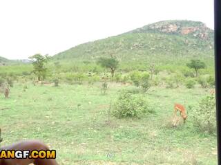 Real Footage Of My pretty African girlfriend Sucking Me Off During Safari Romantic Getaway