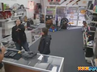 Chick Gets Pounded As A Pay For Stealing In A Pawn Shop