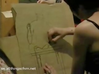 Lei vestita lui nudo drawing nuda prestazione arte