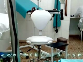 Orgasm on gyno chair