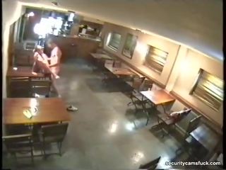Bezpieczeństwo kamera połowy para w bar
