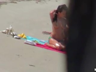 Big titted beach GFs Chanel n Missy 3way