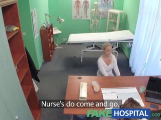 FakeHospital Blonde with big tits wants to be a nurse