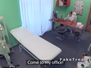 Oral dirty movie between nurse and medical man in fake hospital