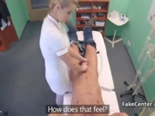 Blonde Doctors Pussy Solves pecker Problem